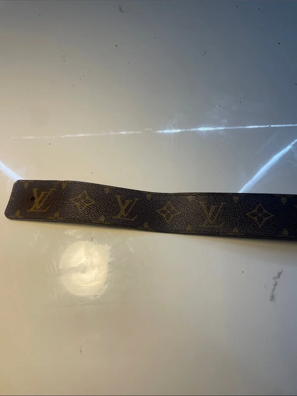 Louis Vuitton Monogram Wall Strap in Black and Brown leather men’s